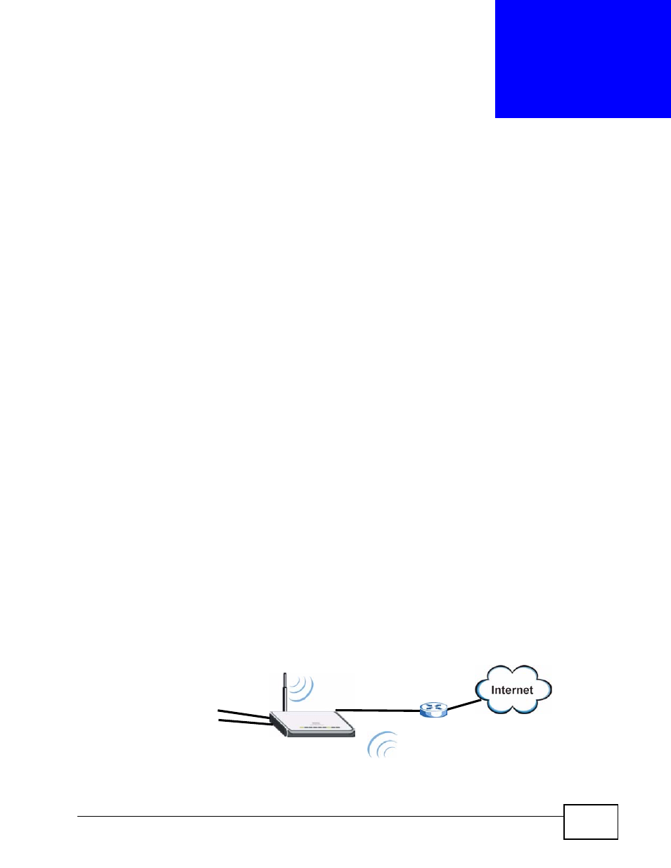 Introduction, 1 overview, 2 applications | Chapter 1 introduction, Introduction (21) | ZyXEL Communications NBG4115 User Manual | Page 21 / 280