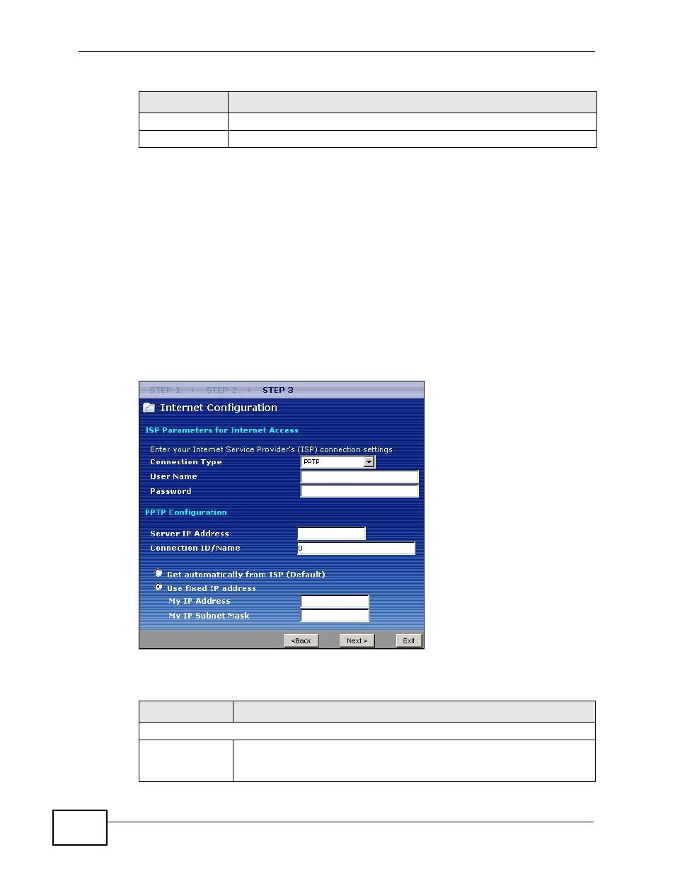 3 pptp connection | ZyXEL Communications NBG4115 User Manual | Page 46 / 280