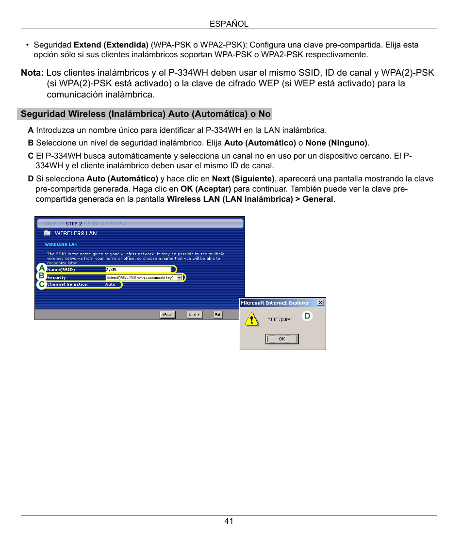 ZyXEL Communications 802.11g High Power Wireless Router P-334WH User Manual | Page 41 / 114