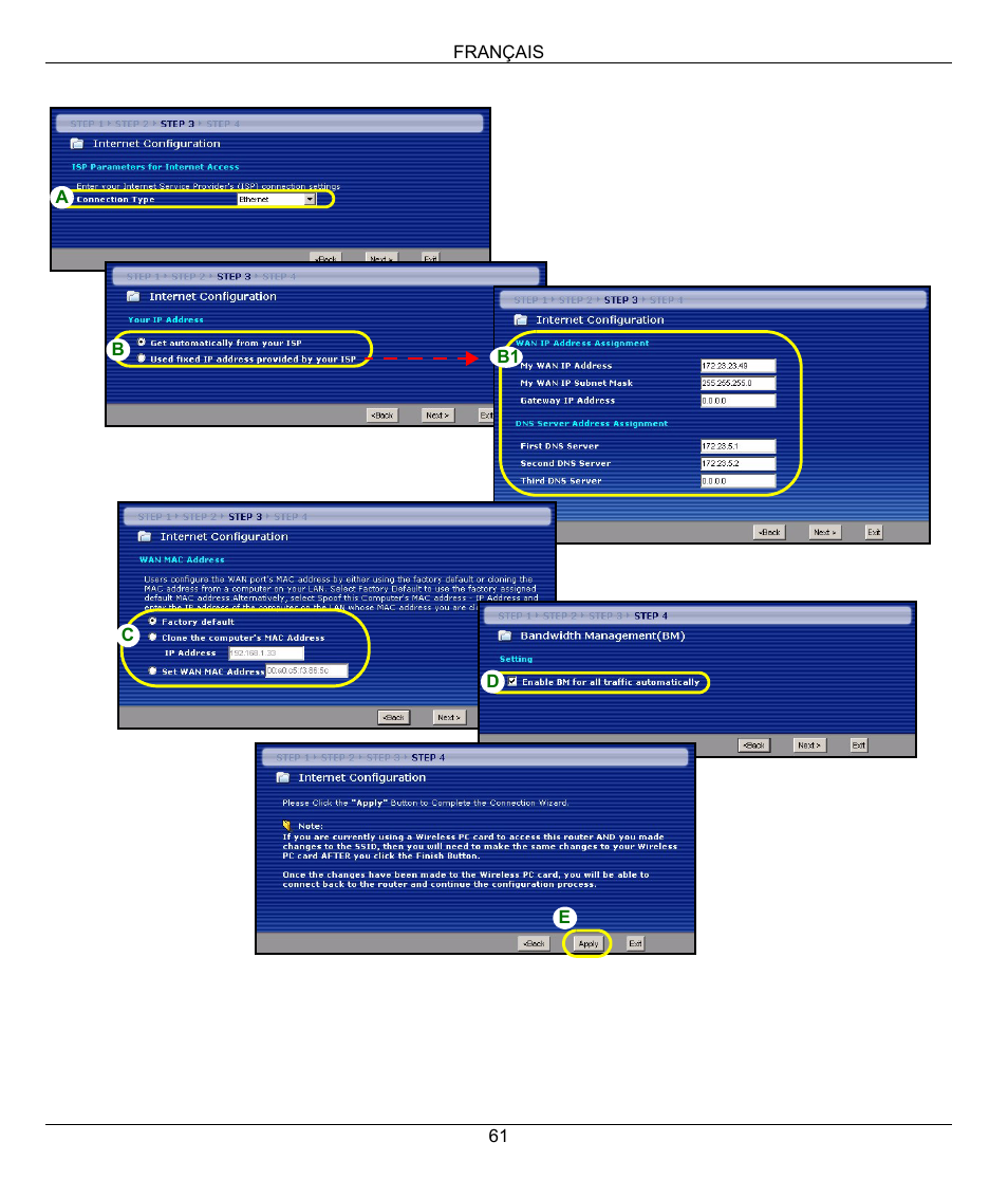 ZyXEL Communications 802.11g High Power Wireless Router P-334WH User Manual | Page 61 / 114