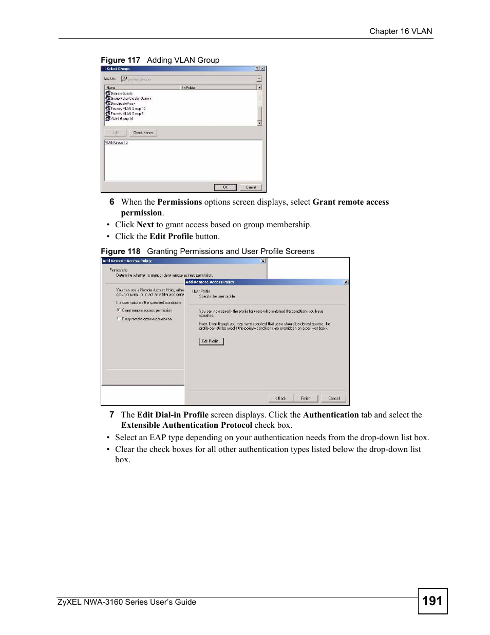 ZyXEL Communications NWA-3160 Series User Manual | Page 191 / 320
