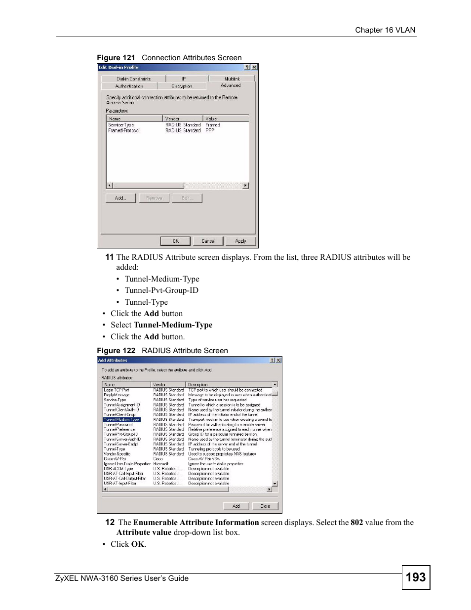 ZyXEL Communications NWA-3160 Series User Manual | Page 193 / 320