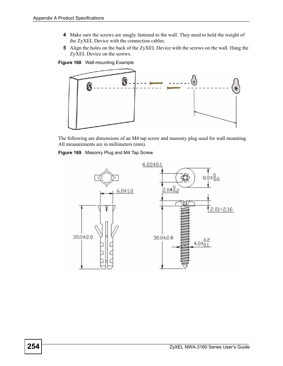 ZyXEL Communications NWA-3160 Series User Manual | Page 254 / 320