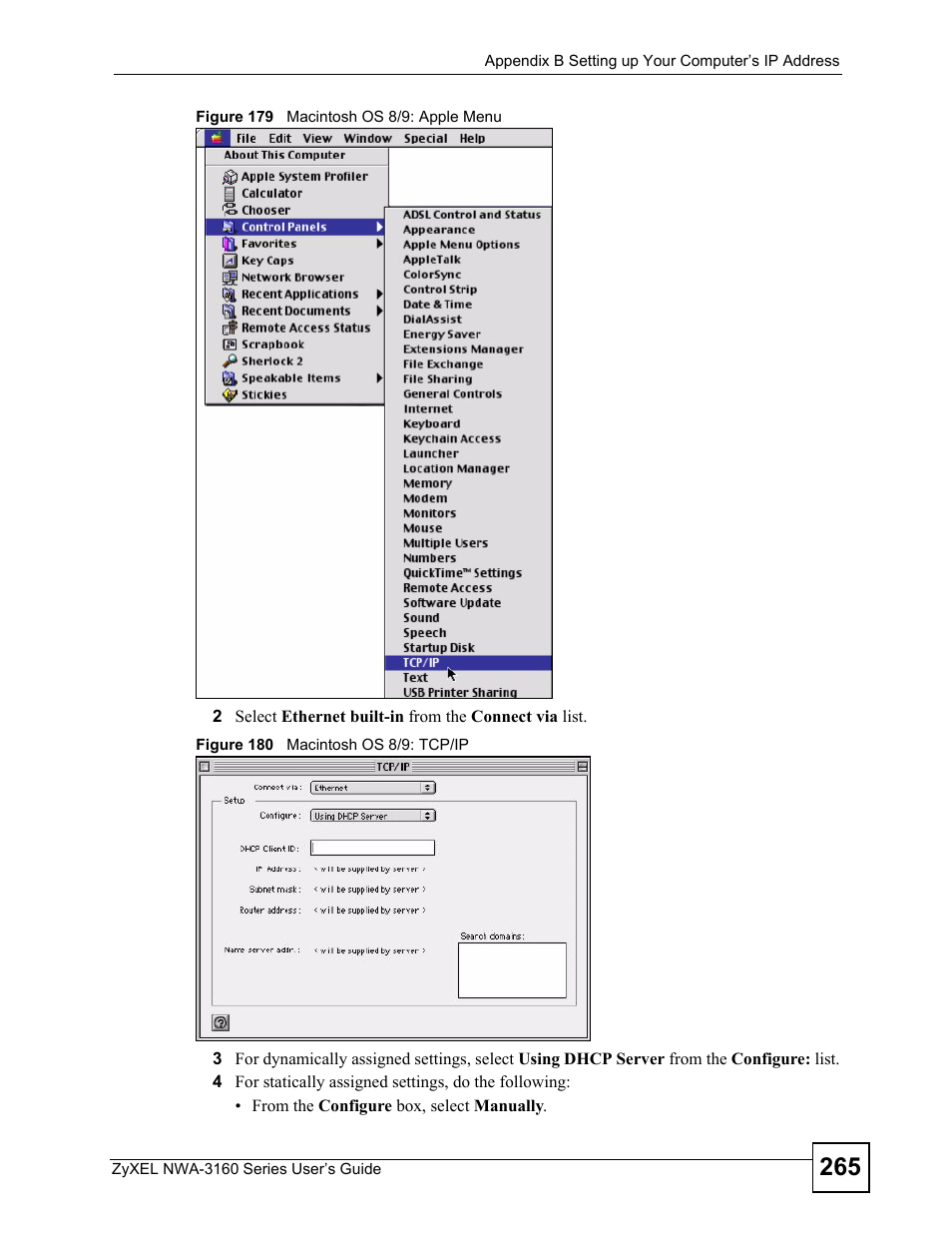 ZyXEL Communications NWA-3160 Series User Manual | Page 265 / 320