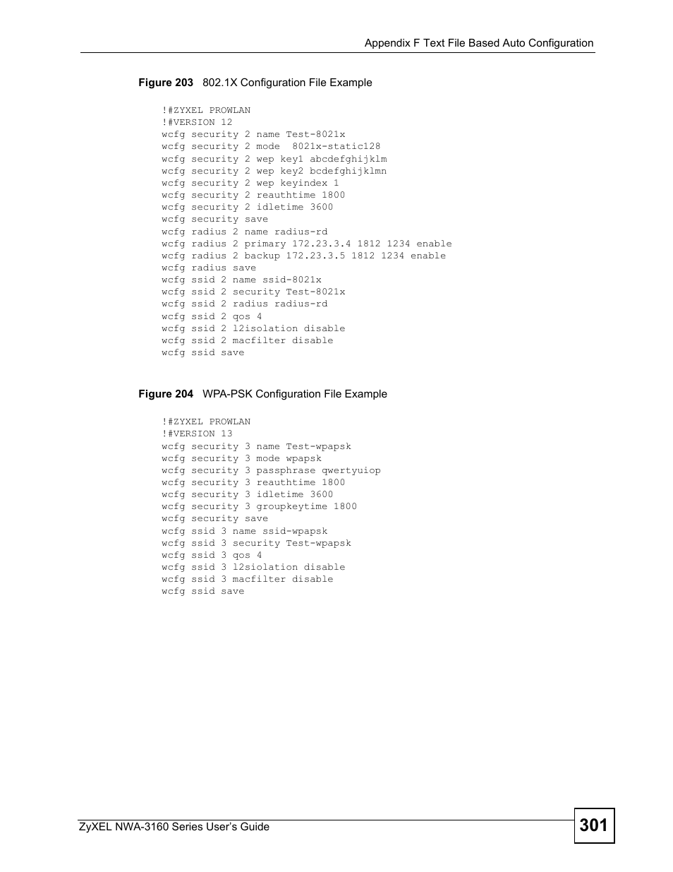 ZyXEL Communications NWA-3160 Series User Manual | Page 301 / 320
