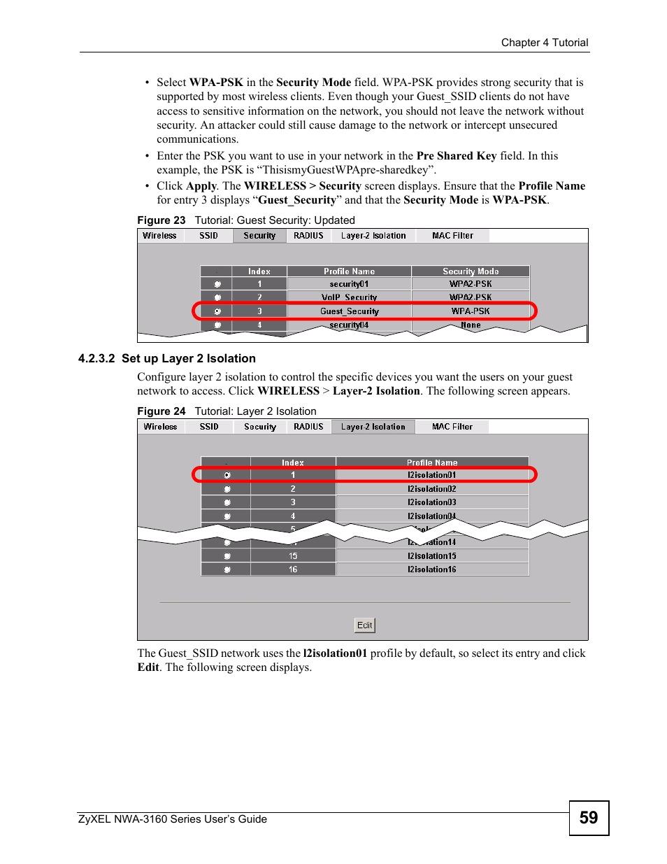 2 set up layer 2 isolation | ZyXEL Communications NWA-3160 Series User Manual | Page 59 / 320