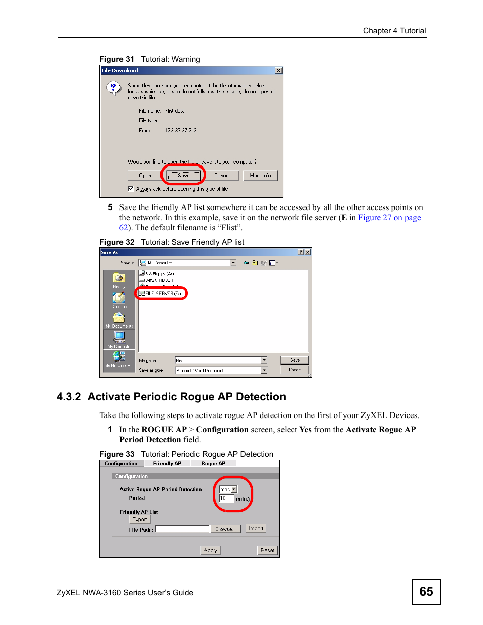 2 activate periodic rogue ap detection | ZyXEL Communications NWA-3160 Series User Manual | Page 65 / 320