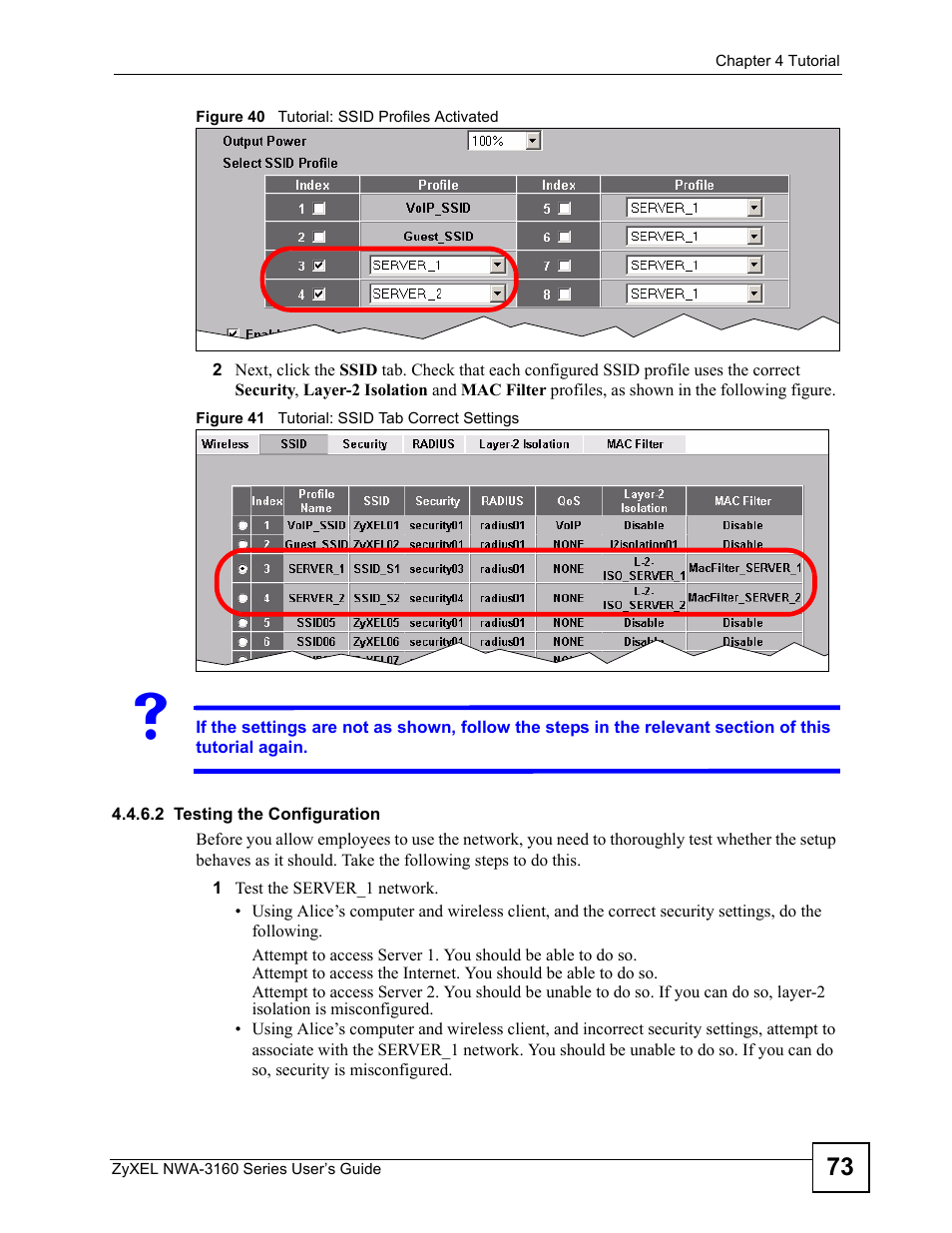 2 testing the configuration | ZyXEL Communications NWA-3160 Series User Manual | Page 73 / 320