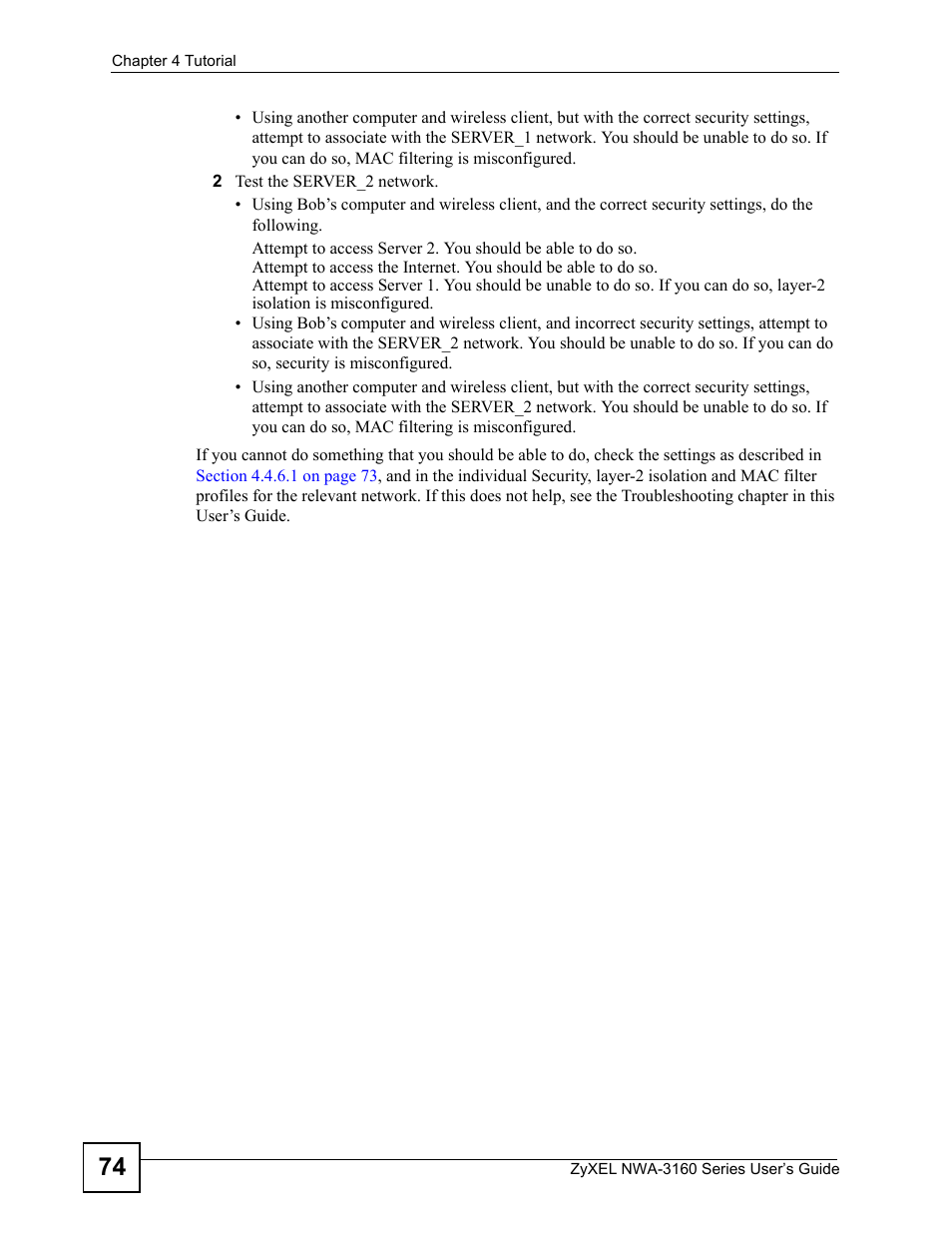 ZyXEL Communications NWA-3160 Series User Manual | Page 74 / 320