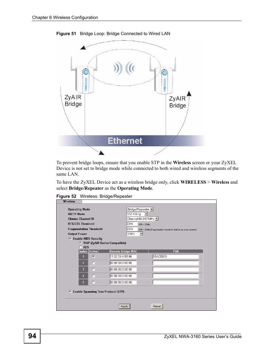 ZyXEL Communications NWA-3160 Series User Manual | Page 94 / 320