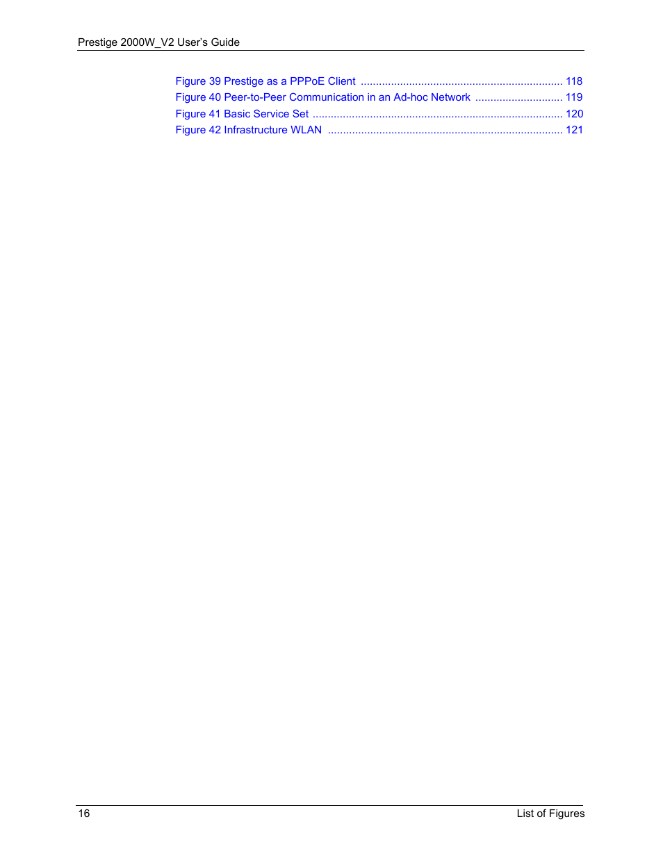 ZyXEL Communications Prestige 2000W User Manual | Page 16 / 127