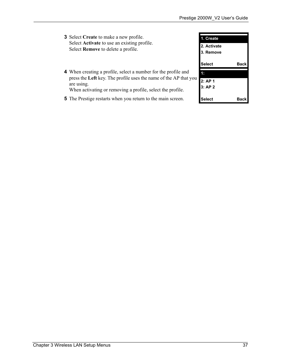 ZyXEL Communications Prestige 2000W User Manual | Page 37 / 127