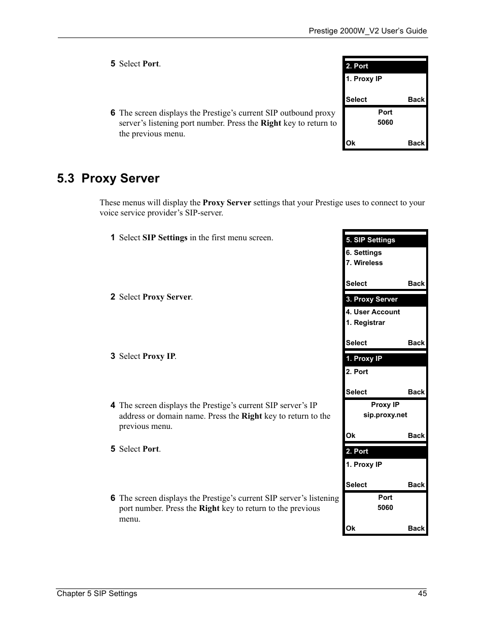 3 proxy server | ZyXEL Communications Prestige 2000W User Manual | Page 45 / 127