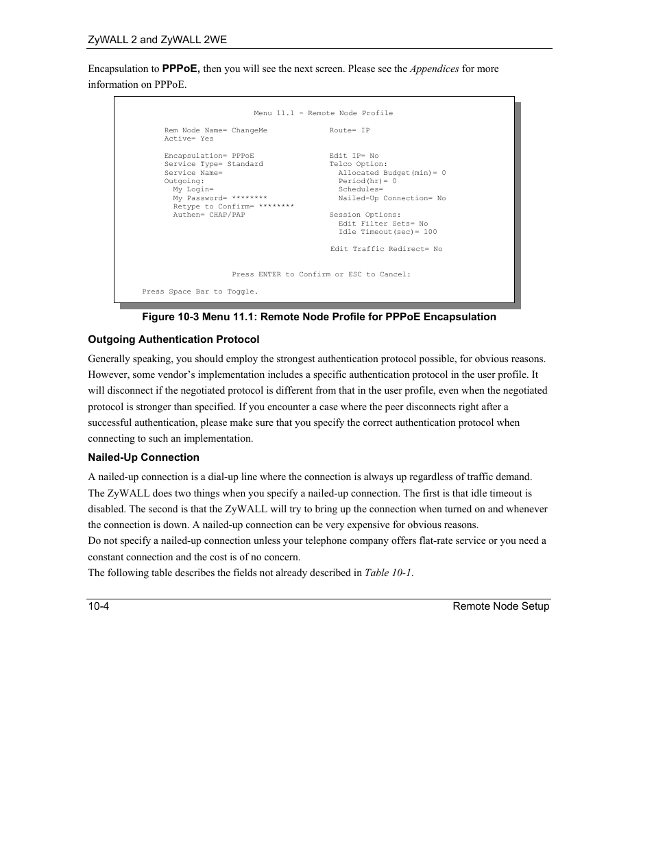 ZyXEL Communications ZyXEL ZyWALL 2WE User Manual | Page 102 / 433