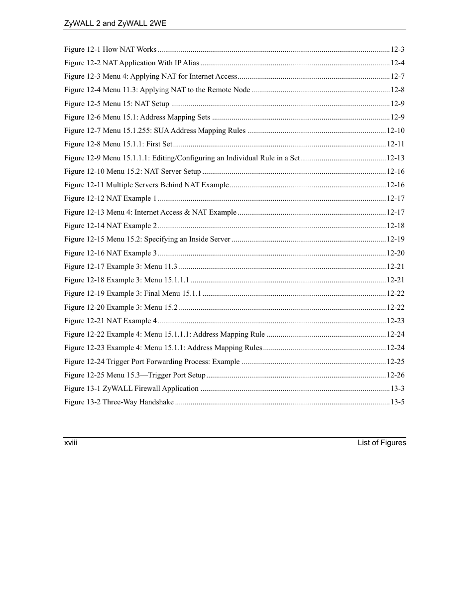 ZyXEL Communications ZyXEL ZyWALL 2WE User Manual | Page 18 / 433