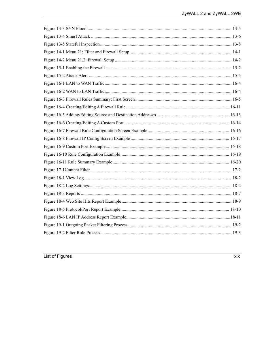 ZyXEL Communications ZyXEL ZyWALL 2WE User Manual | Page 19 / 433