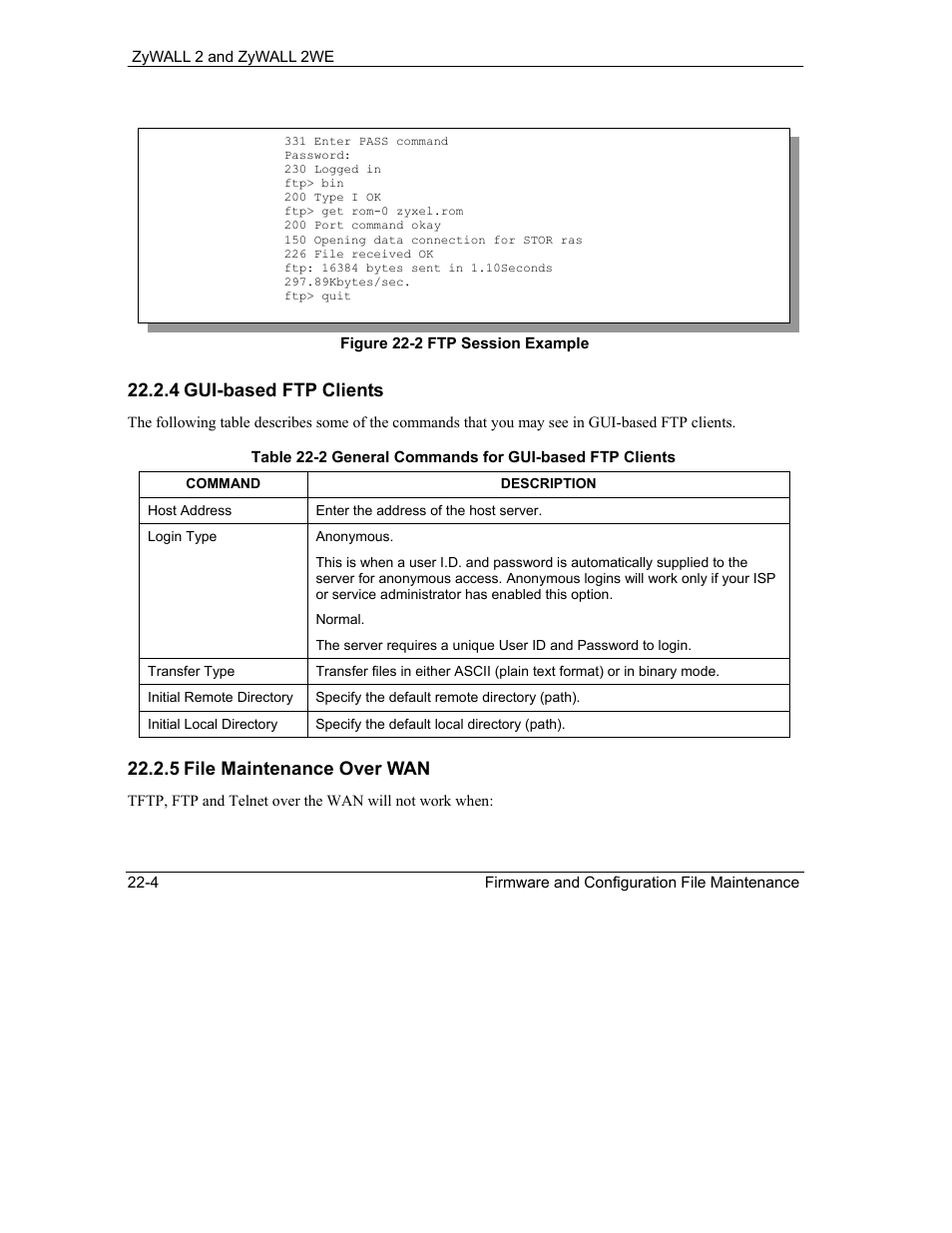 ZyXEL Communications ZyXEL ZyWALL 2WE User Manual | Page 250 / 433