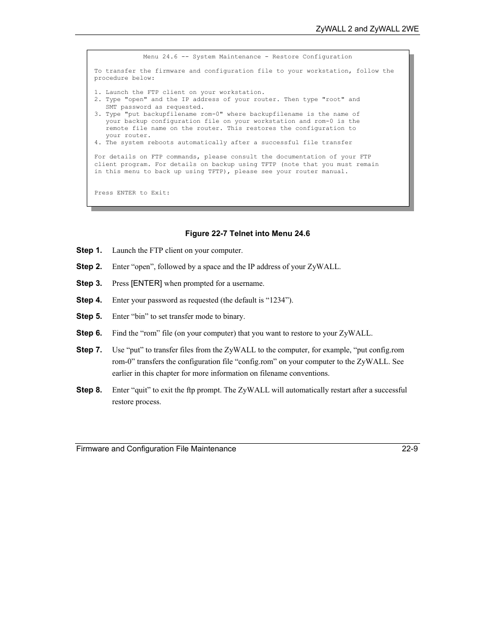 ZyXEL Communications ZyXEL ZyWALL 2WE User Manual | Page 255 / 433