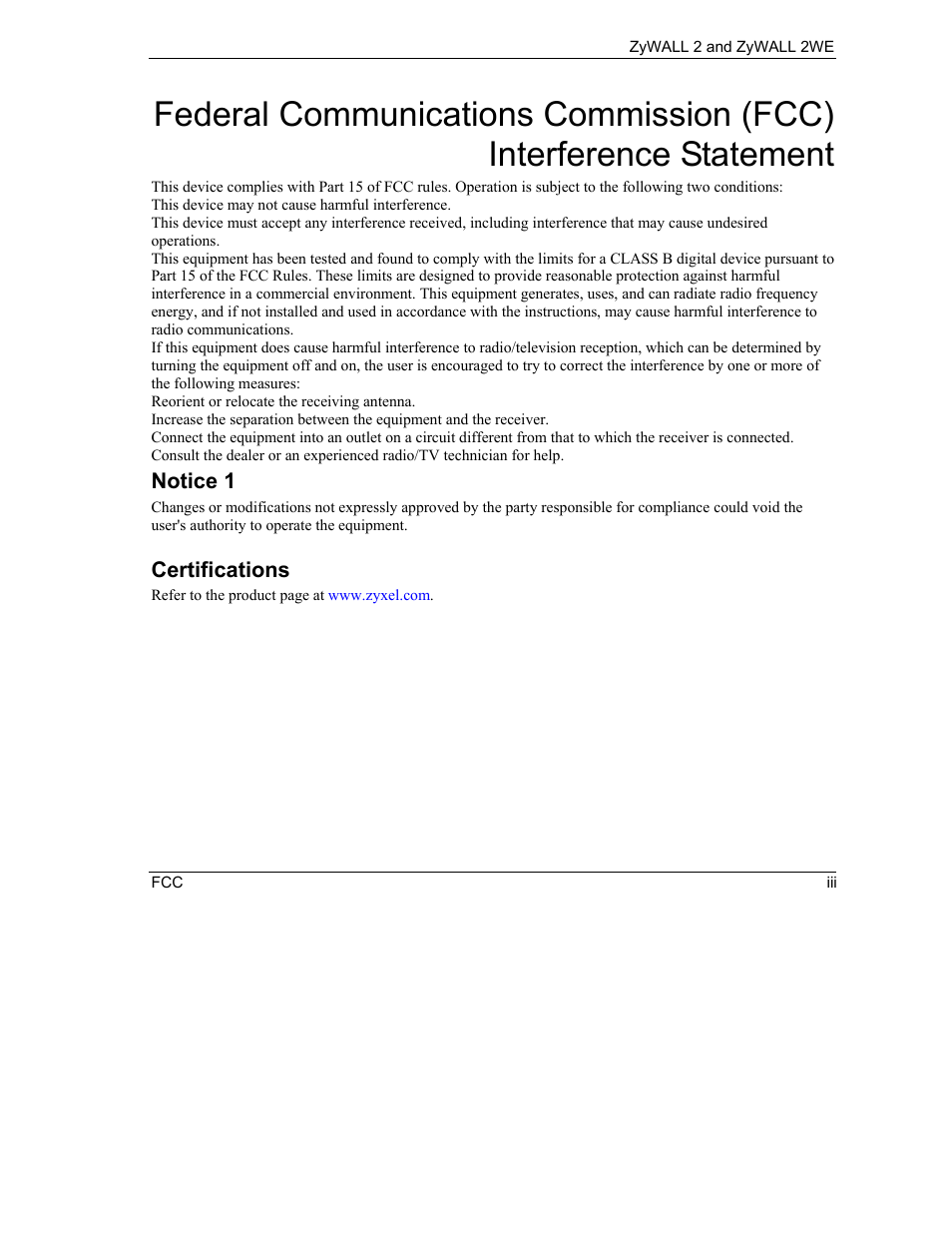 ZyXEL Communications ZyXEL ZyWALL 2WE User Manual | Page 3 / 433