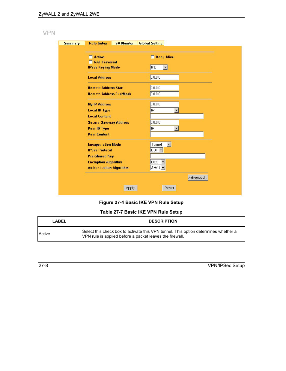 ZyXEL Communications ZyXEL ZyWALL 2WE User Manual | Page 302 / 433