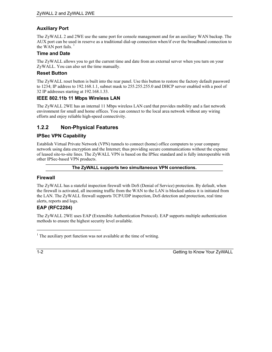 ZyXEL Communications ZyXEL ZyWALL 2WE User Manual | Page 32 / 433