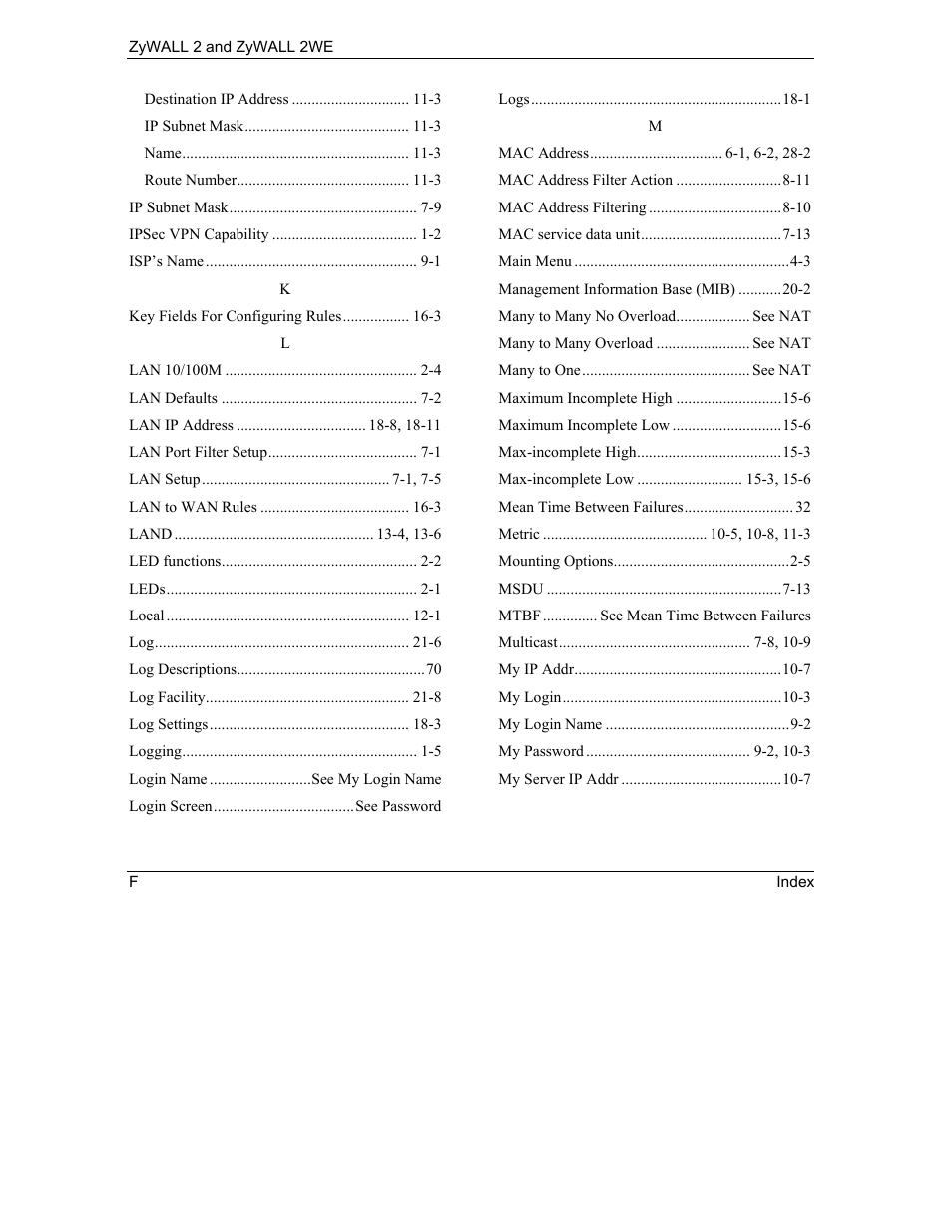 ZyXEL Communications ZyXEL ZyWALL 2WE User Manual | Page 428 / 433
