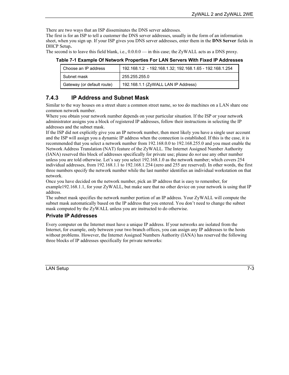ZyXEL Communications ZyXEL ZyWALL 2WE User Manual | Page 67 / 433