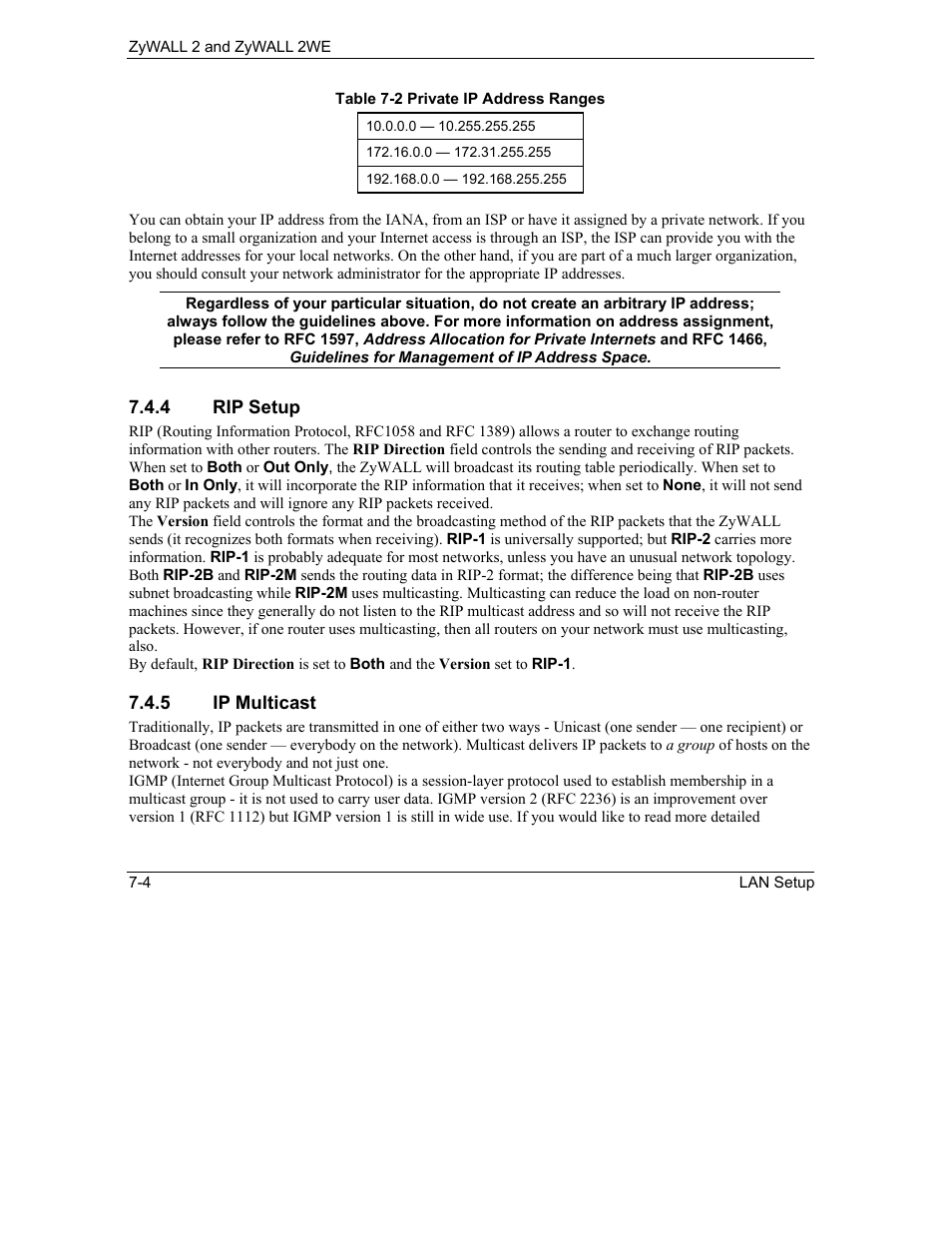 ZyXEL Communications ZyXEL ZyWALL 2WE User Manual | Page 68 / 433