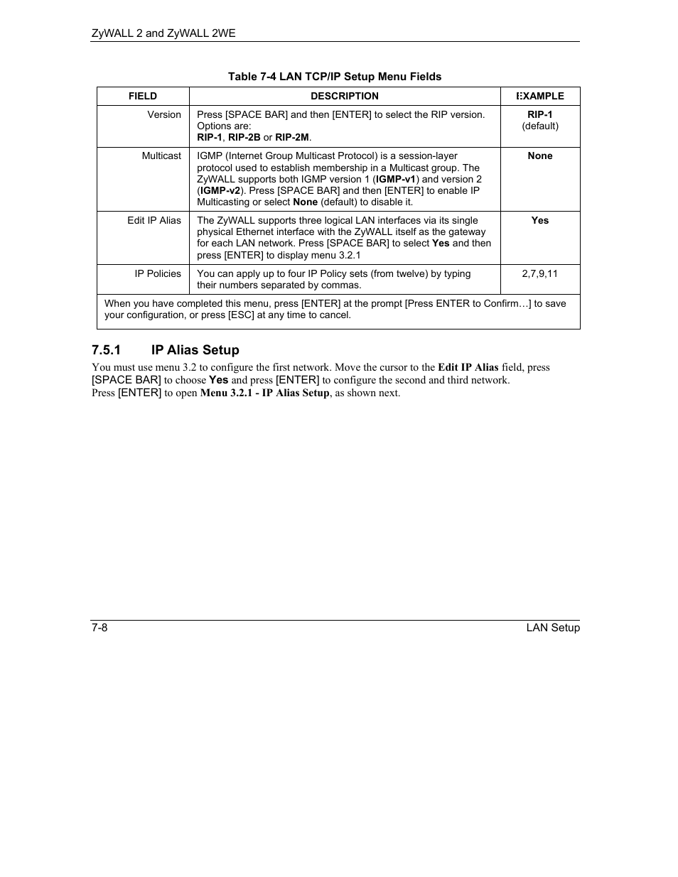 ZyXEL Communications ZyXEL ZyWALL 2WE User Manual | Page 72 / 433