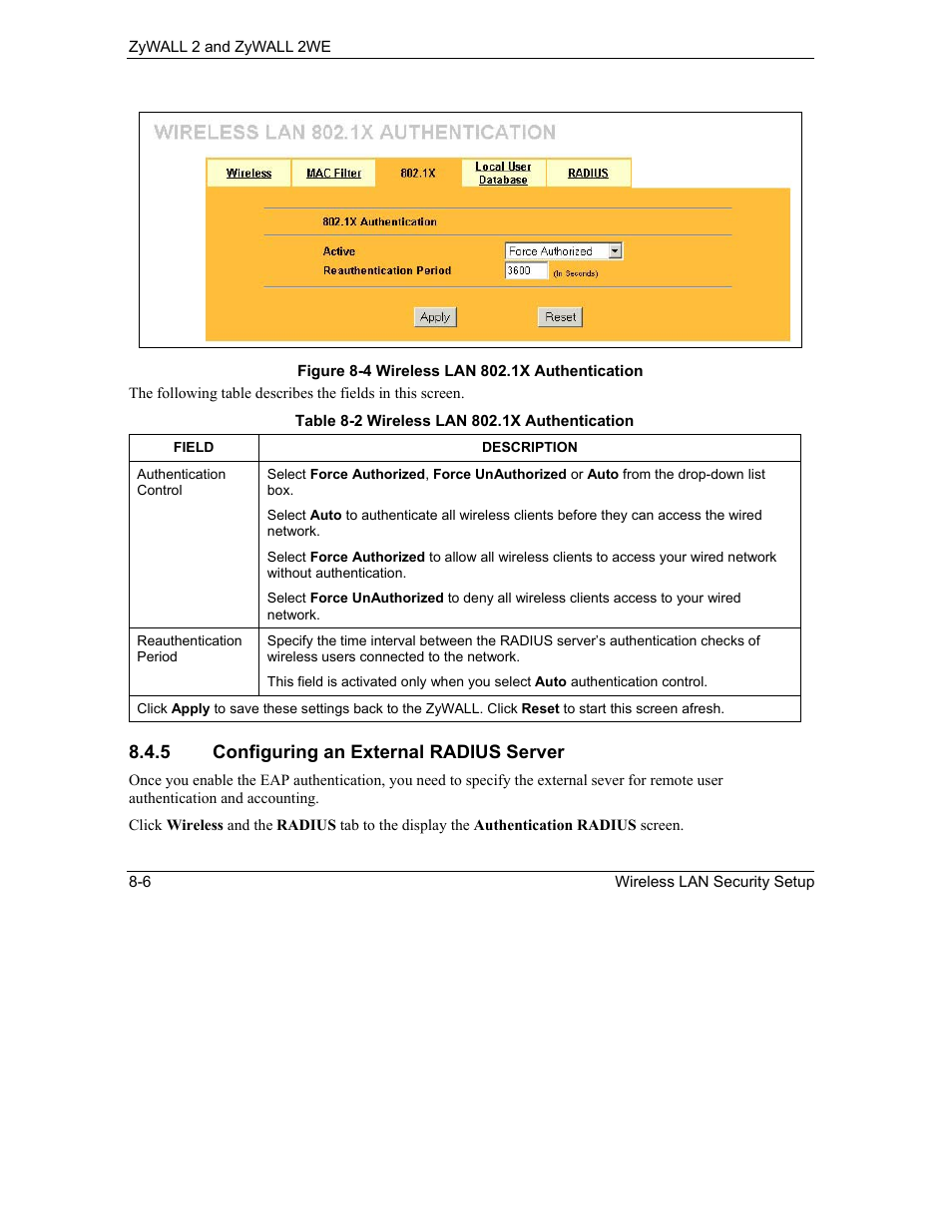 ZyXEL Communications ZyXEL ZyWALL 2WE User Manual | Page 84 / 433