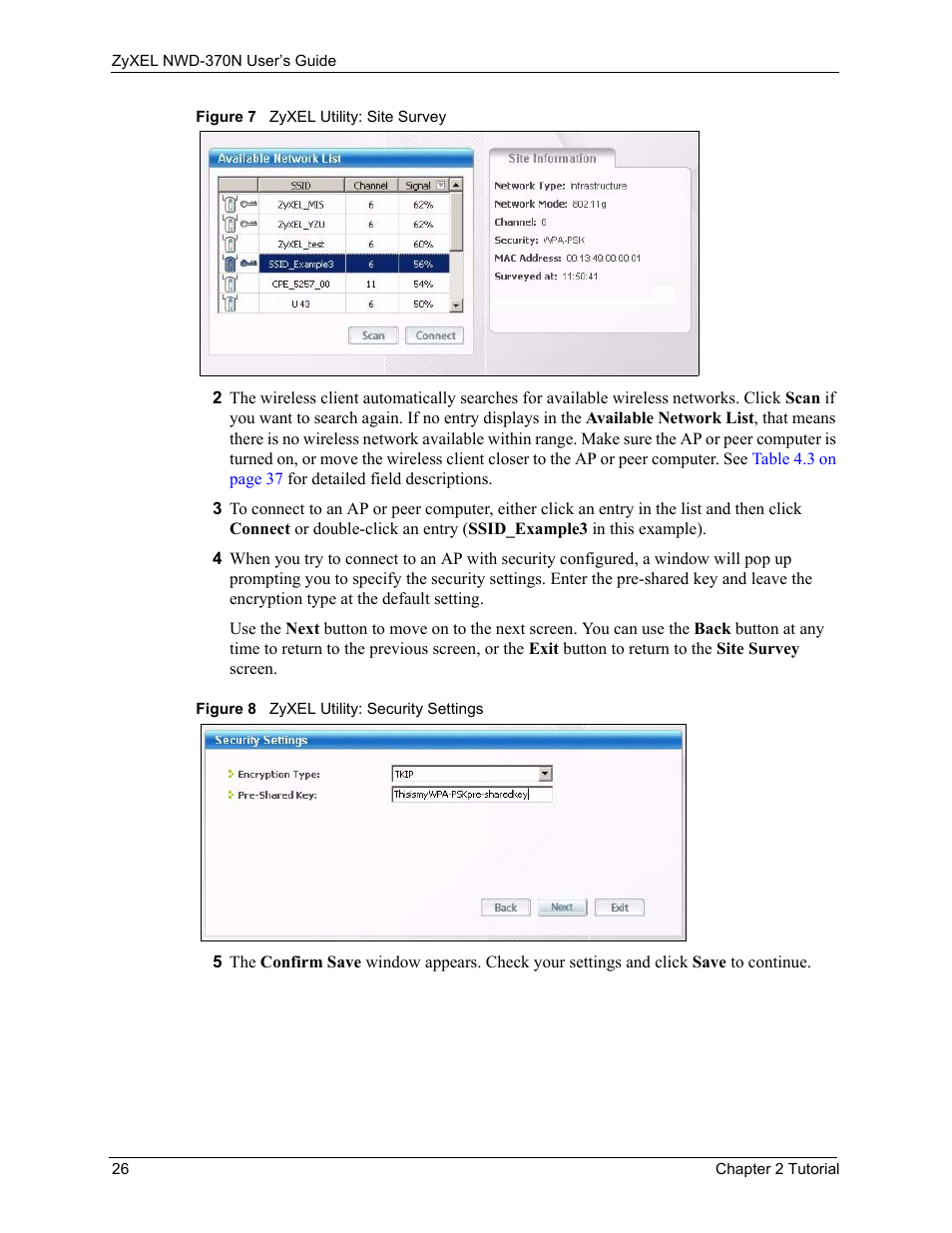 ZyXEL Communications NWD-370N User Manual | Page 26 / 88