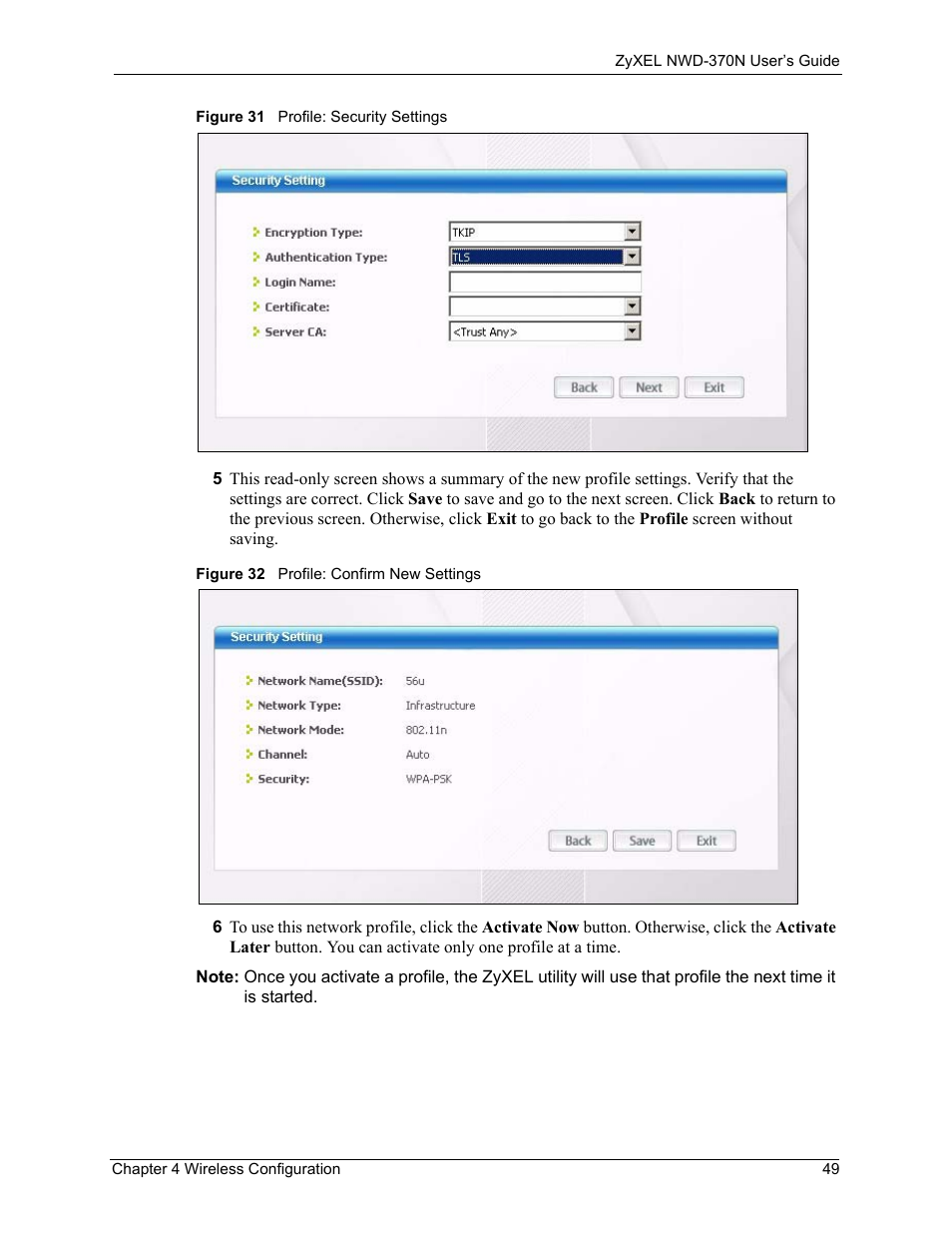 ZyXEL Communications NWD-370N User Manual | Page 49 / 88