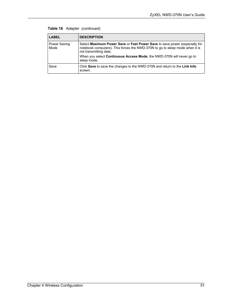 ZyXEL Communications NWD-370N User Manual | Page 51 / 88