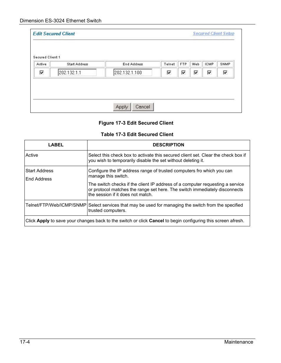 ZyXEL Communications ZyXEL Dimension ES-3024 User Manual | Page 108 / 167