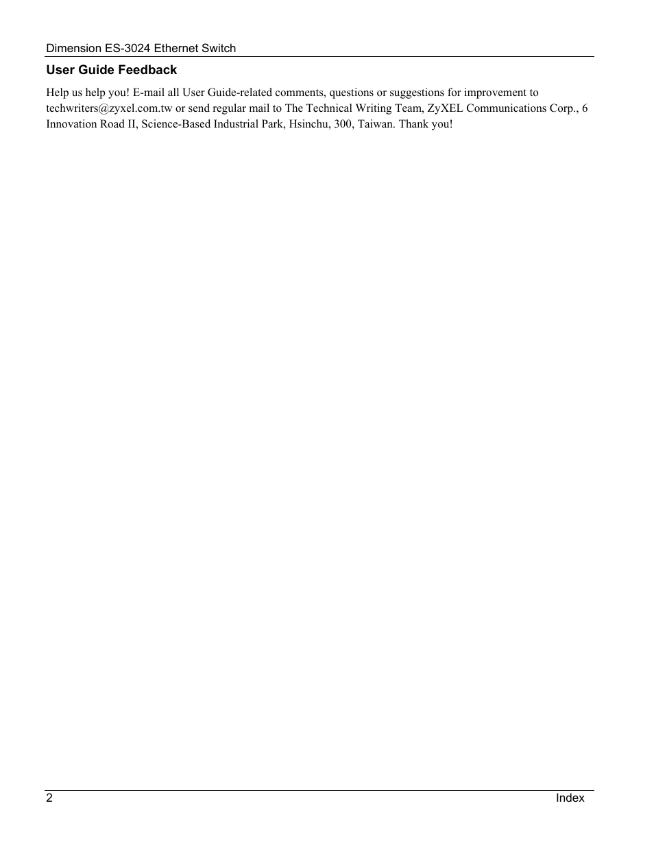 ZyXEL Communications ZyXEL Dimension ES-3024 User Manual | Page 16 / 167