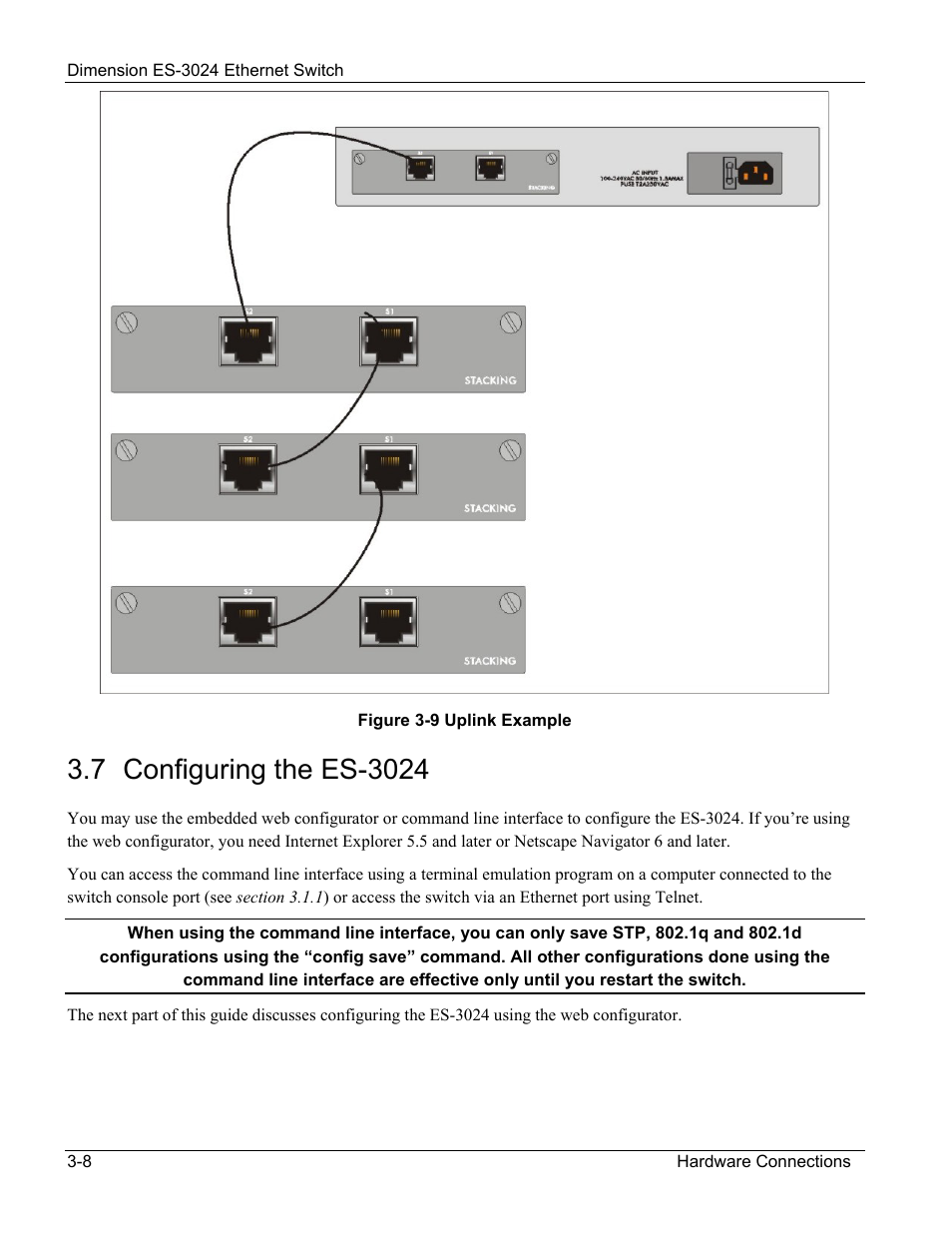 Configuring the es-3024 | ZyXEL Communications ZyXEL Dimension ES-3024 User Manual | Page 40 / 167