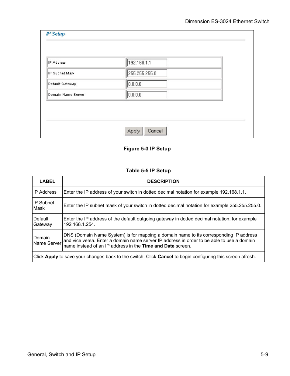 ZyXEL Communications ZyXEL Dimension ES-3024 User Manual | Page 57 / 167