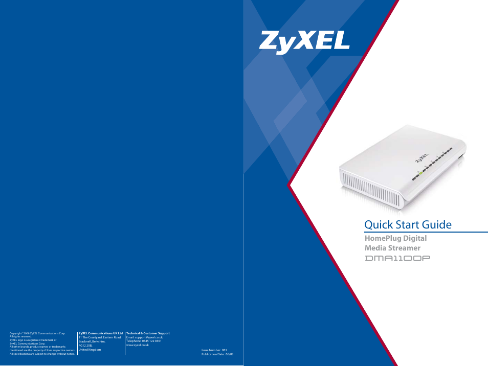 ZyXEL Communications DMA1100P User Manual | 6 pages