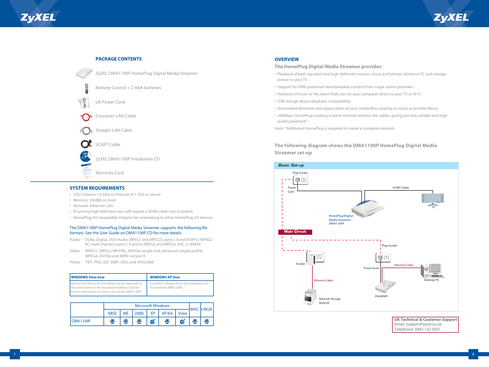 ZyXEL Communications DMA1100P User Manual | Page 2 / 6