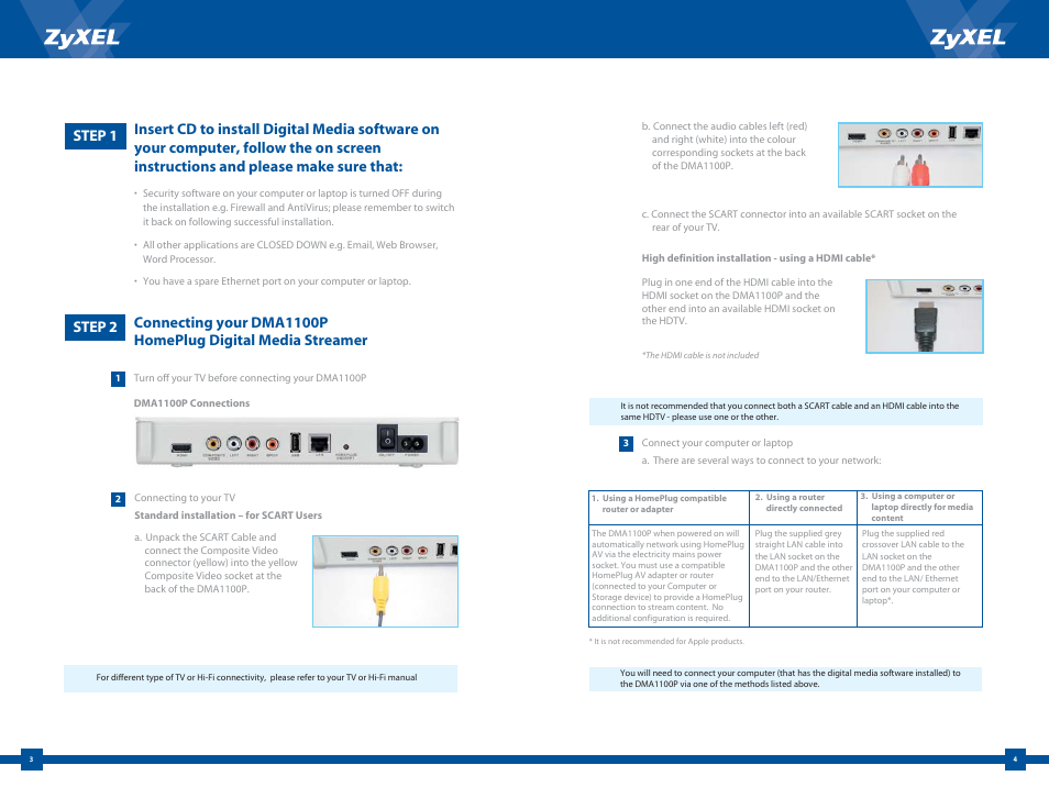ZyXEL Communications DMA1100P User Manual | Page 3 / 6