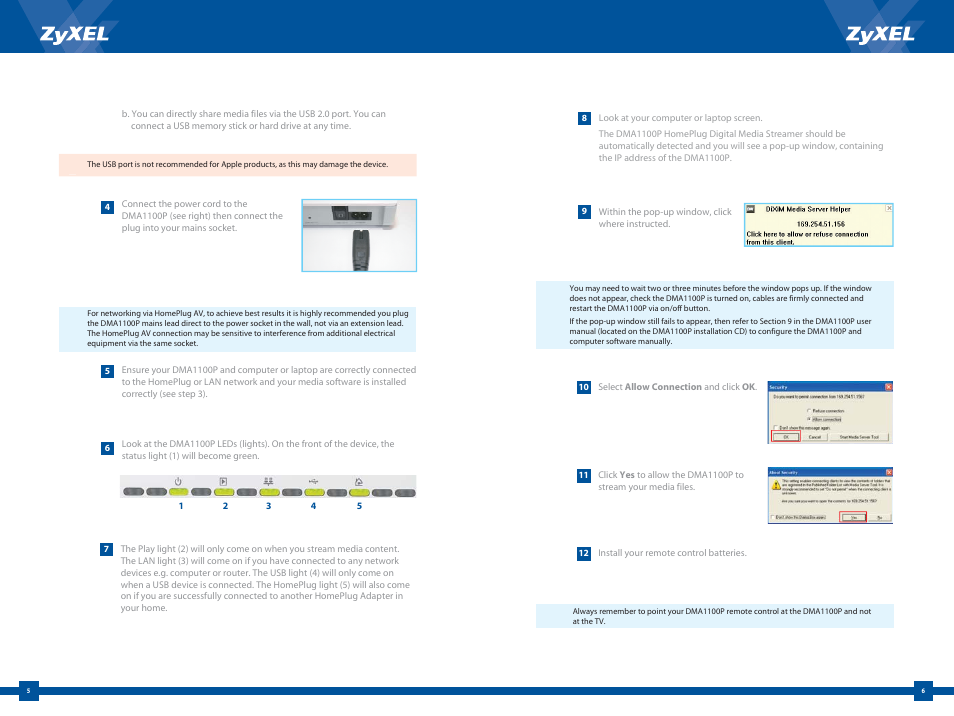 ZyXEL Communications DMA1100P User Manual | Page 4 / 6