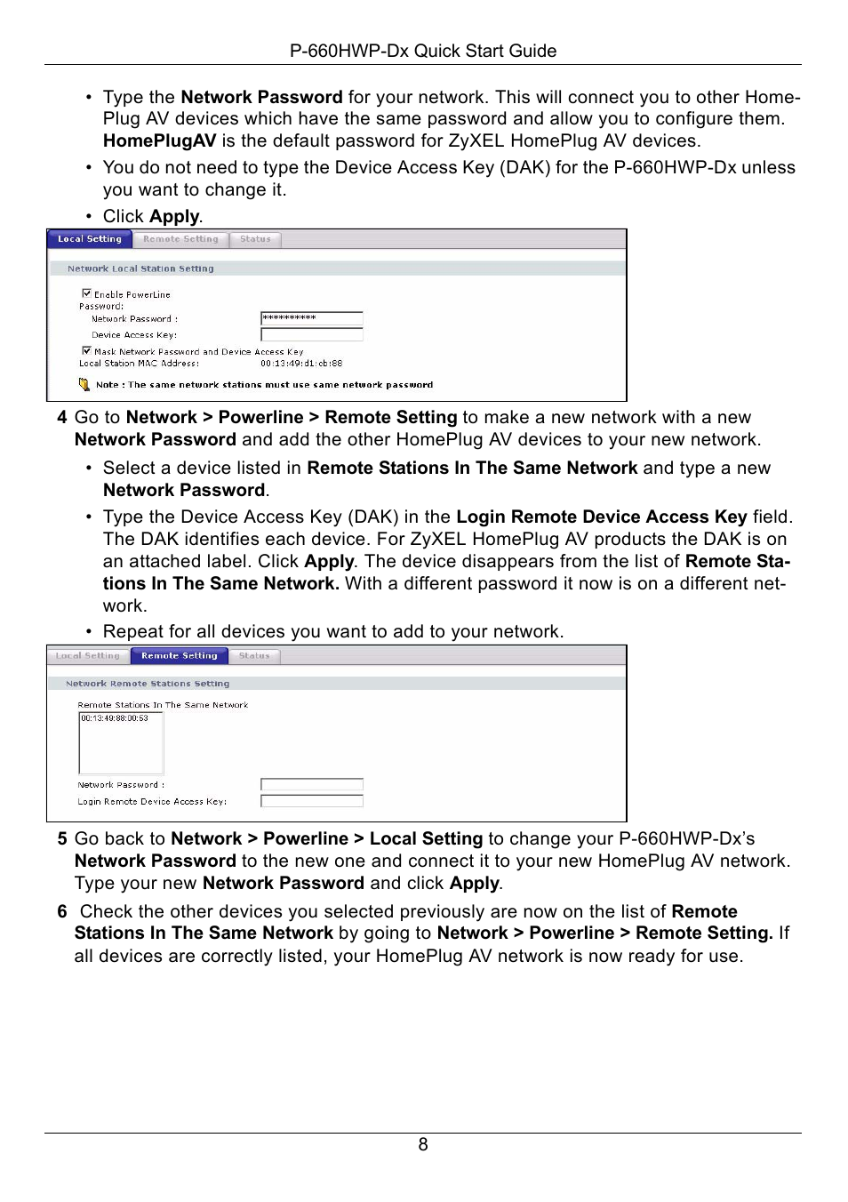 ZyXEL Communications 802.11g HomePlug AV ADSL2+ Gateway P-660HWP-D1 User Manual | Page 9 / 13