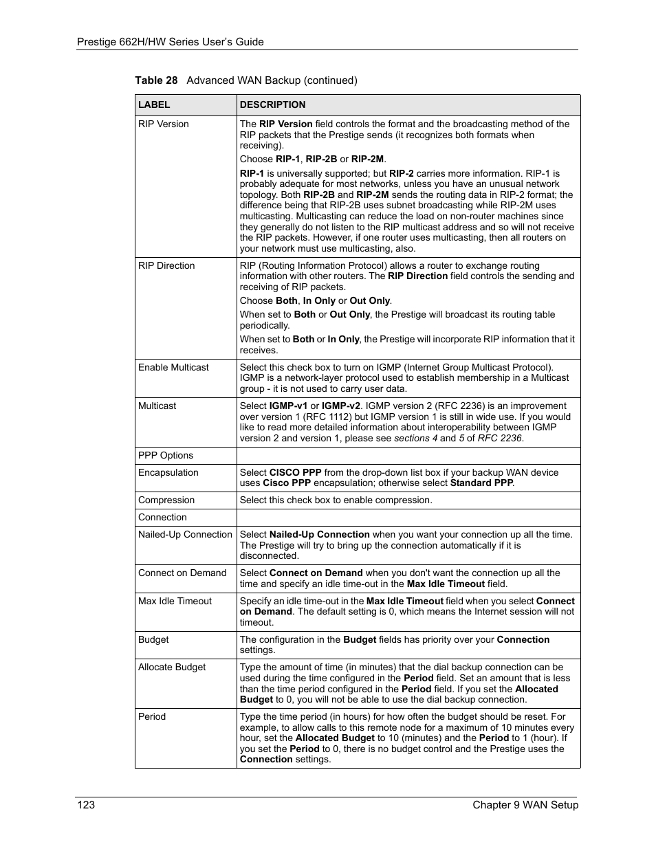 ZyXEL Communications 662HW Series User Manual | Page 123 / 563