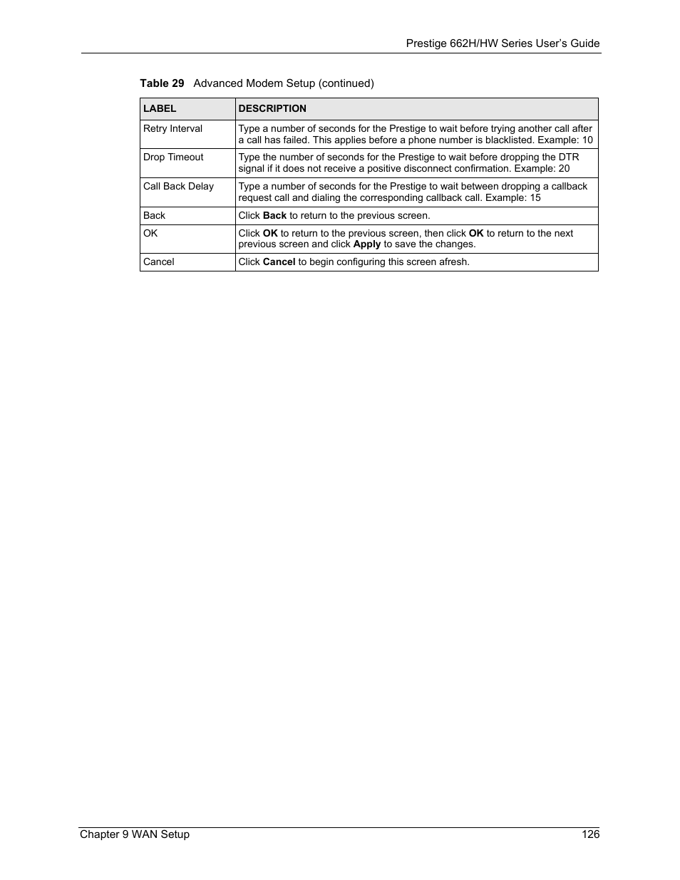 ZyXEL Communications 662HW Series User Manual | Page 126 / 563