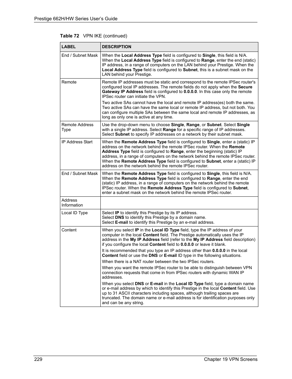 ZyXEL Communications 662HW Series User Manual | Page 229 / 563