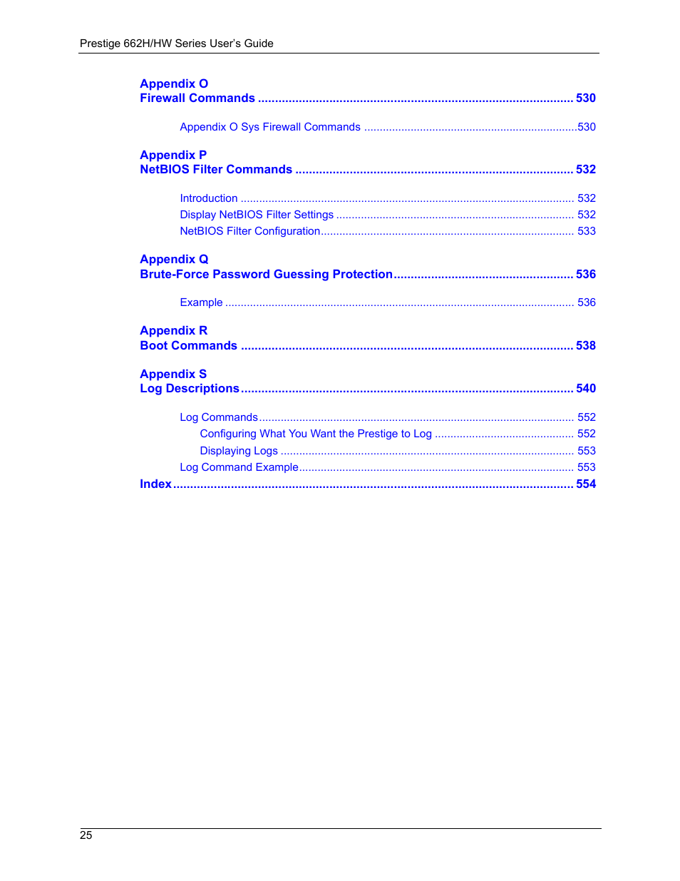 ZyXEL Communications 662HW Series User Manual | Page 25 / 563