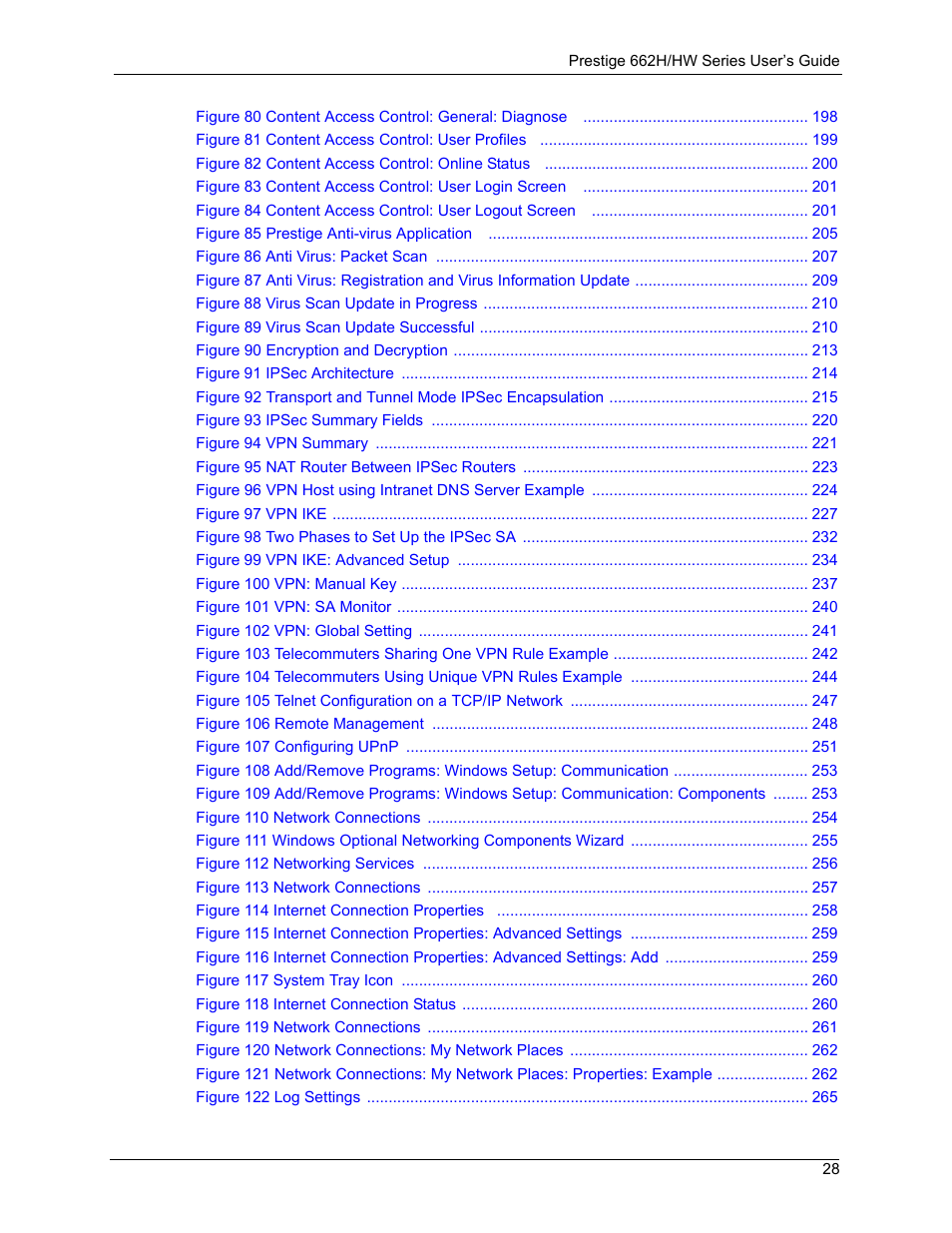 ZyXEL Communications 662HW Series User Manual | Page 28 / 563