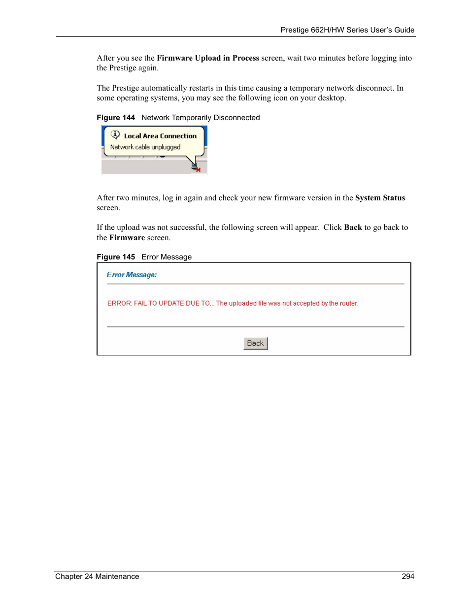 ZyXEL Communications 662HW Series User Manual | Page 294 / 563