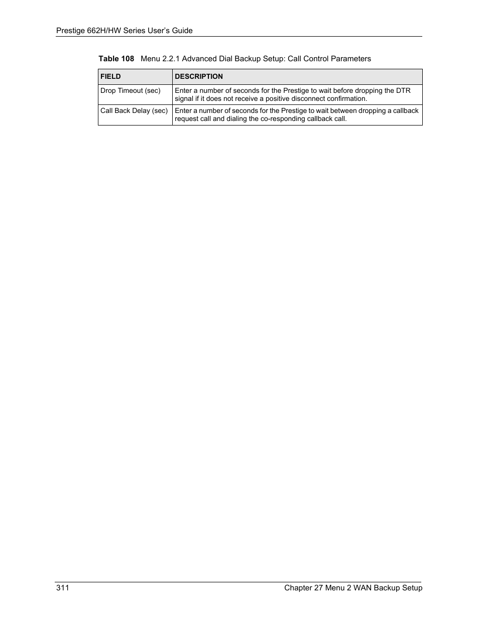ZyXEL Communications 662HW Series User Manual | Page 311 / 563