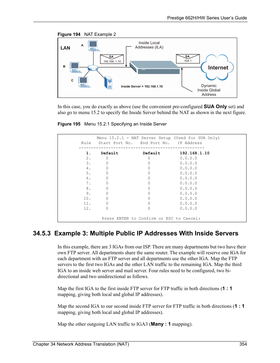 ZyXEL Communications 662HW Series User Manual | Page 354 / 563